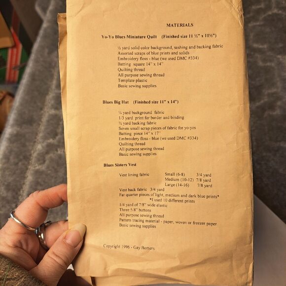 VINTAGE SENTIMENTAL STITCHES THE BLUE SISTERS 40183 SEWING QUILTING EMBROIDERY - Picture 4 of 6